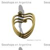 Heart Shape Anillo peneano metalico